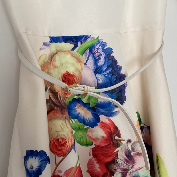 Ted BakerTapestry Flora' Belted Fit & Flare Dress - Picture 3 of 14
